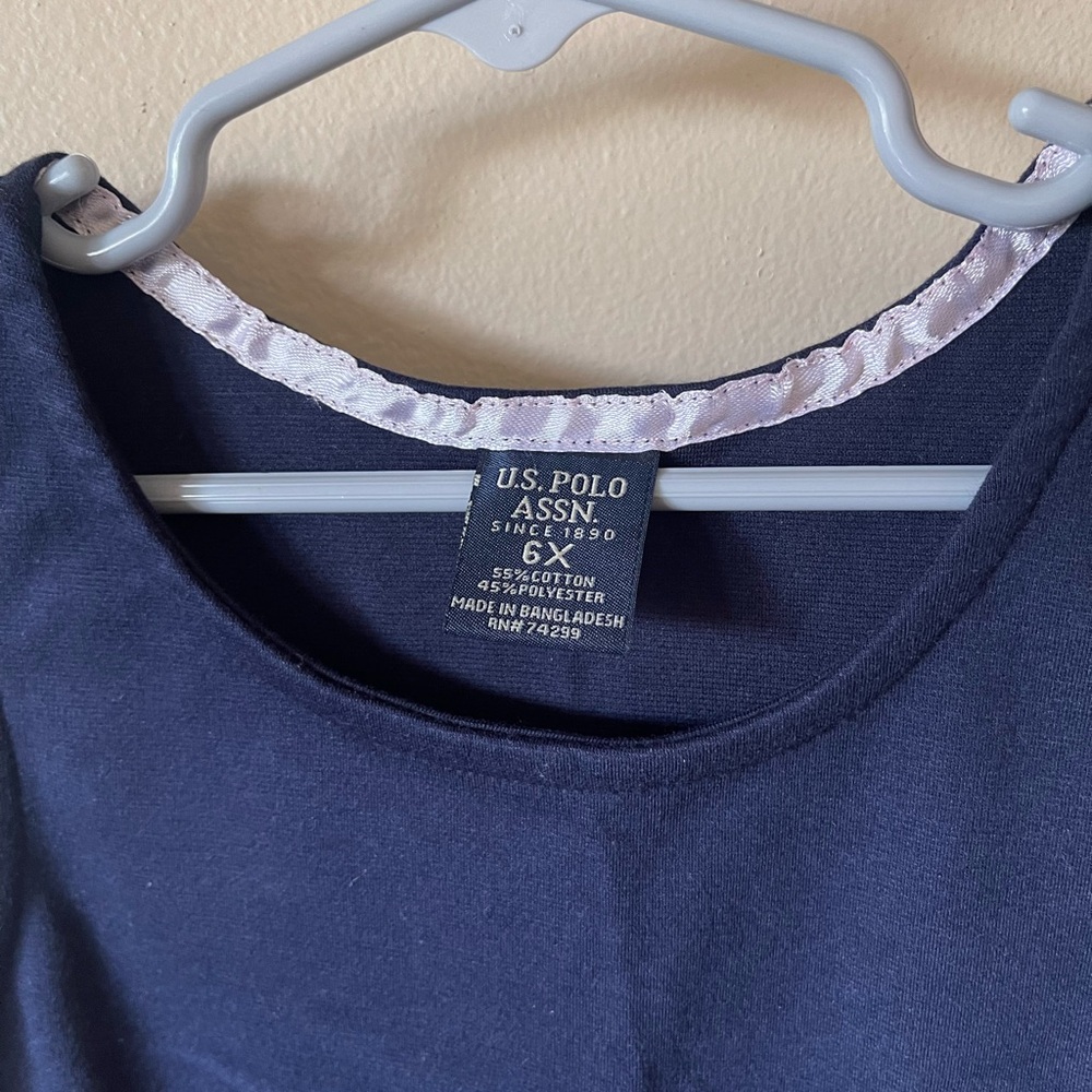 U.S. Polo Assn. Navy Blue Kids Casual Dress